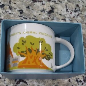 Disney Animal Kingdom Mug with Green and Orange Design NEW!